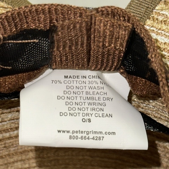 Peter Grimm Wide Brim Floppy Sun Hat Packable Cotton/Nylon EUC main image 3